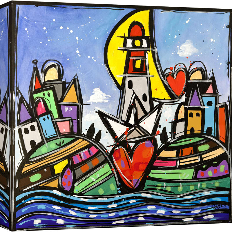 Heartland by Wallas - Wrapped Canvas Print, 50cm H x 50cm W