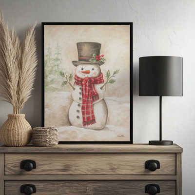 Vintage Snowman I by Diane Kater Art Print