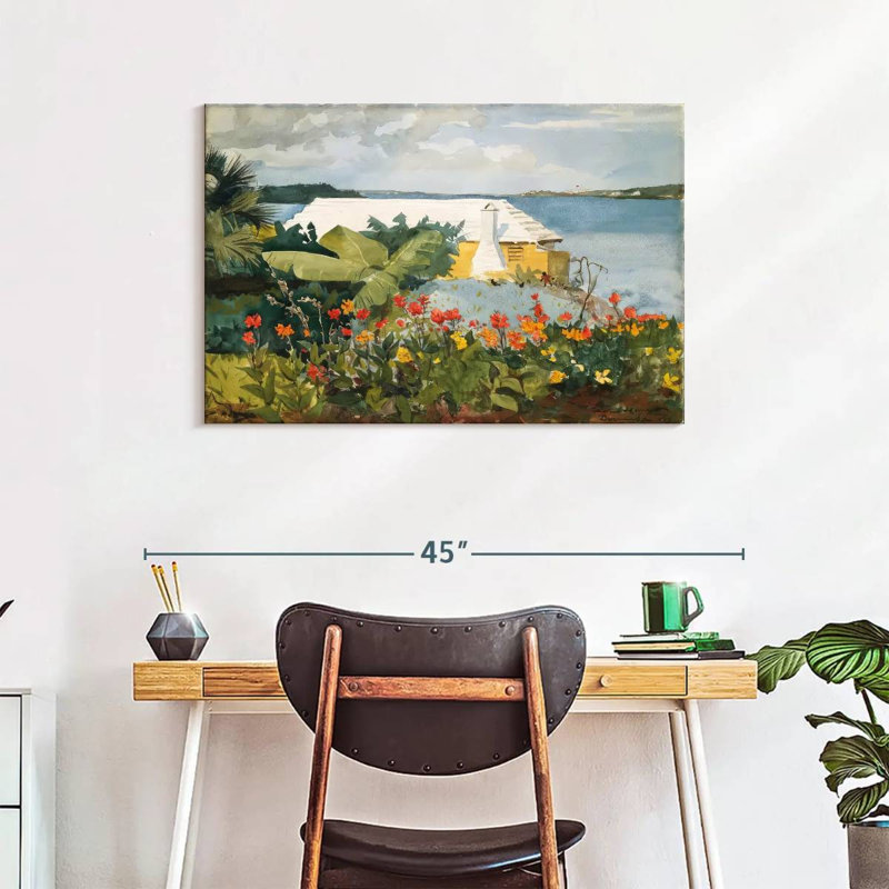 Gillard Flower Garden And Bungalow - Bermudes, H 24 po x l 36 po