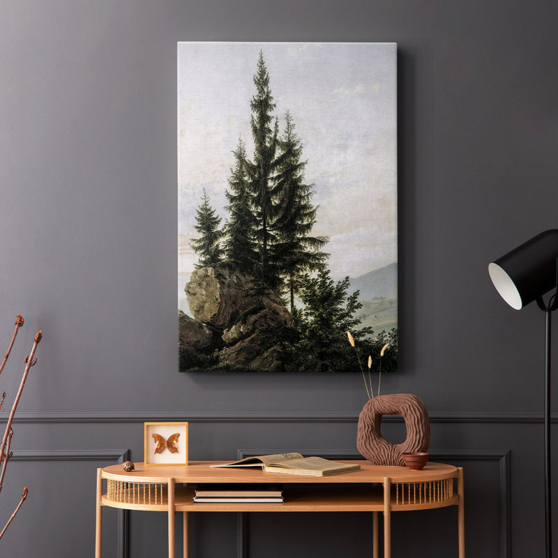 Paysage rétro CCXVI - galerie Cavas, H 18 po x l 12 po