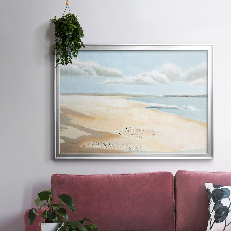 " Sandy Getaway II ", Silver, 18" H x 26" W x 1.5" D