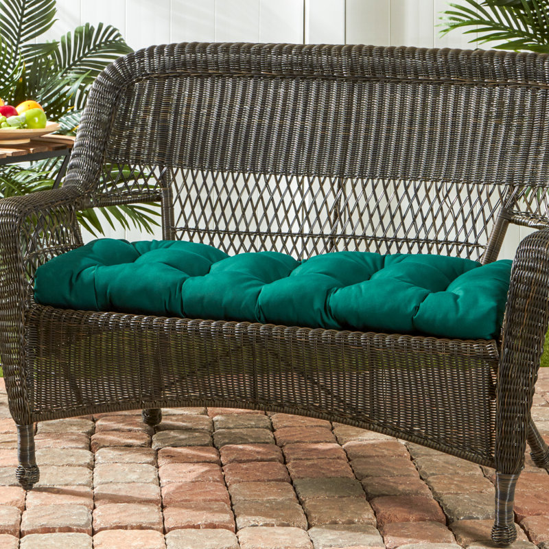 Coussin de balançoire / banc Royzell Sunbrella, Toile Sunbrella® vert forêt
