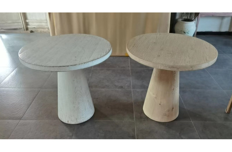 Solid Wood End Table, Brown