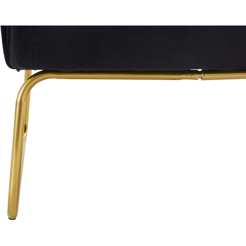 Joshua Velvet Armchair, Black Velvet