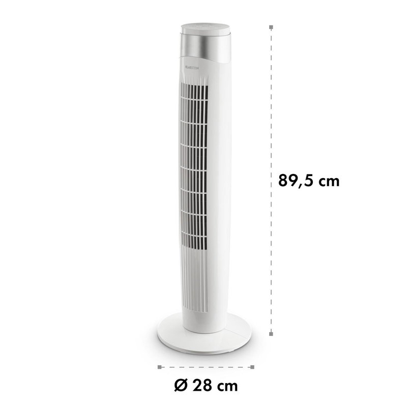 Storm 89.5cm Oscillating Tower Fan, White