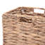 Square Wicker Storage Bin