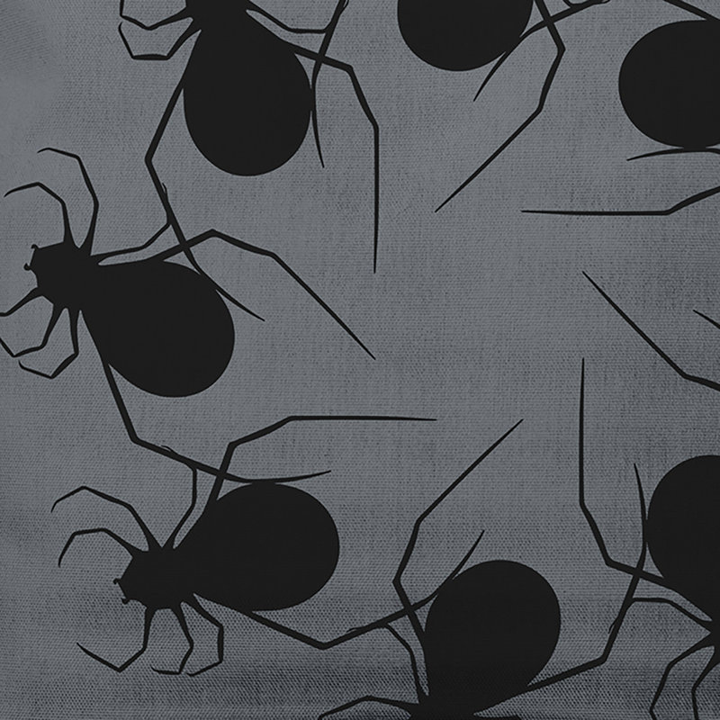 Coussin décoratif intérieur / extérieur Witches Brew, Gris acier, 14 po x 20 po