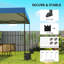 Tente à auvent escamotable L 135,8 po x l 118,1 po, installation en 1 min, Upf30 + imperméable 210d Oxford, portable pliable avec sac de transport-125951792