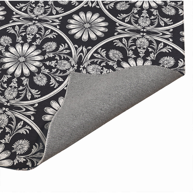 Paillasson Daisy, Gris anthracite, L 48 po x L 72 po