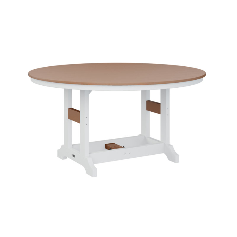 Table de salle à manger ronde Berlin, Cèdre, H 38,87 po x l 60 po x P 60 po