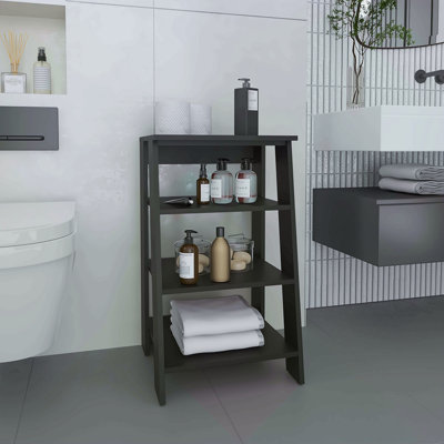 Linen Cabinet 29.7"H, Four Shelves, Vertical