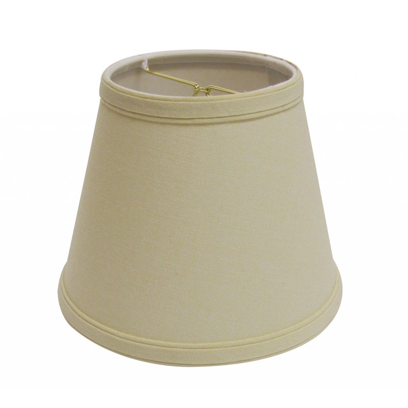 Abat-jour empire en lin Empire, Beige, H 7 po x l 8 po x P 8 po