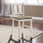 Counter Height Dining 5Pc Set Antique White Rustic Style Table Two-Tone Design 4X Chairs Dining Room Furniture