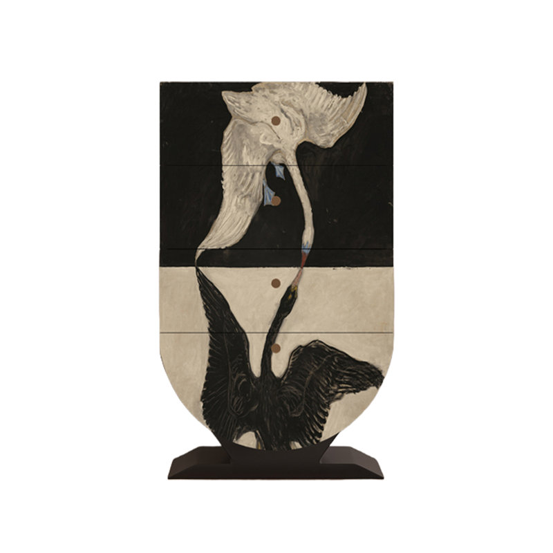 Commode d'appoint de rangement moderne à quatre tiroirs