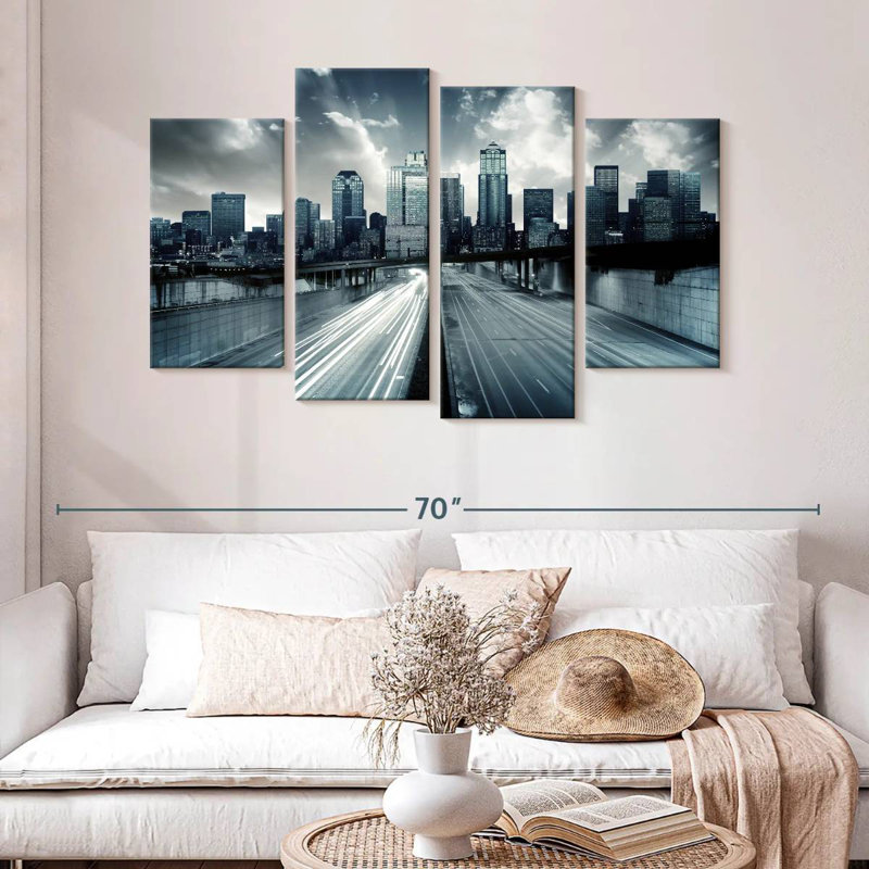 Sireci Modern City Highway, 32'' H x 52'' W