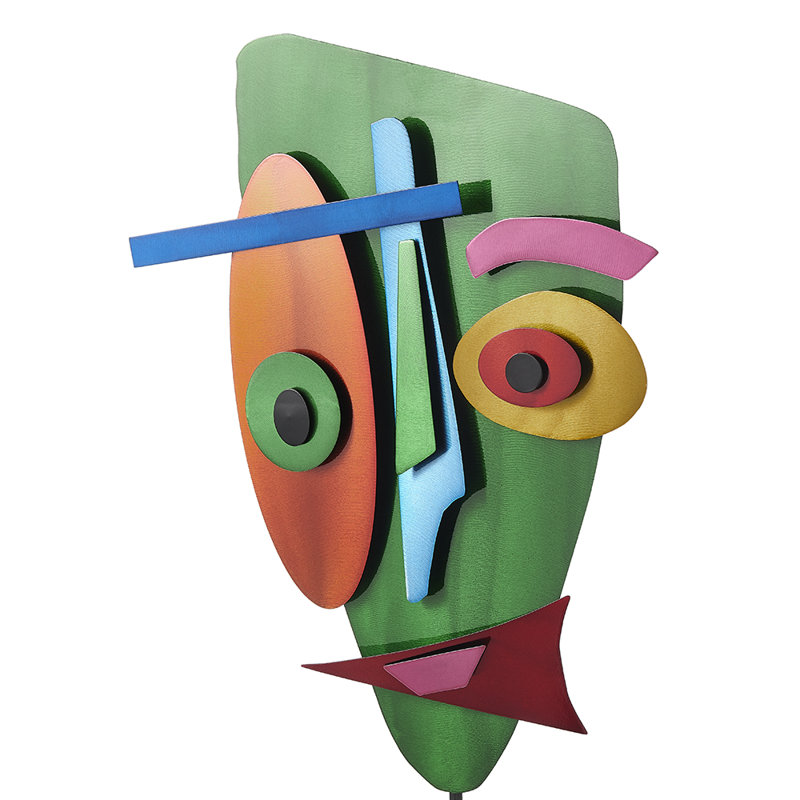 Sculpture colorée en métal Desings 2
