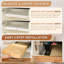 Ensemble de 2 tablettes coulissantes à fermeture en douceur 20 po x 21 po avec base fixe pour rangement dans la cuisine