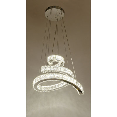 Foote 1 - Light Unique / Statement Integrated LED Chandelier