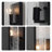 Mia Single Light Matte Black Clear Glass Panel Wall Sconce