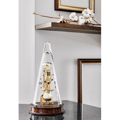 Mahogany Solid Wood Tabletop Clock
