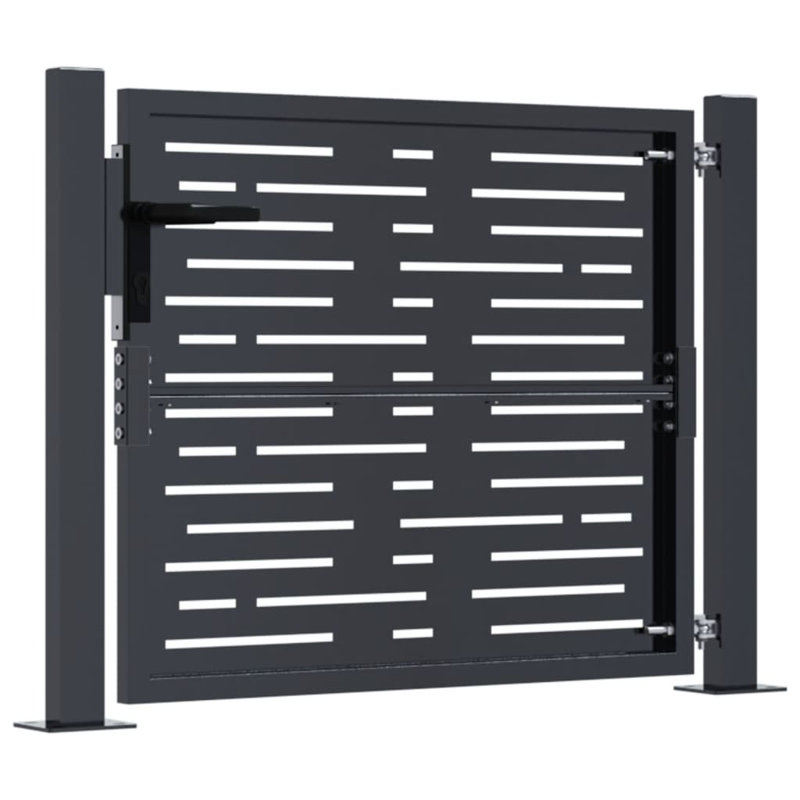 Ammadas Grey Metal Gate, 80cm H x 105cm W