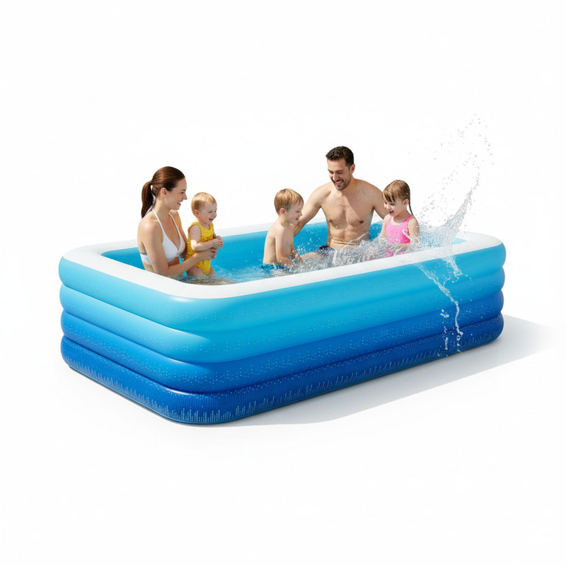 Piscine familiale 120 po gonflable 4 épaisseurs