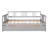 Full Size Daybed Wood Bed With Twin Size Trundle,Gray-934485031-934485028