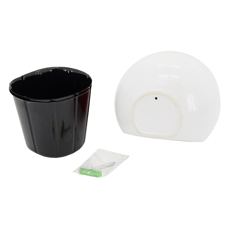 Gigee Ceramic Wall Planter, Glossy White