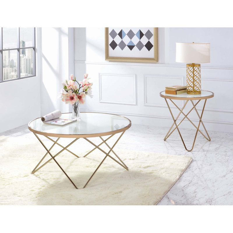 Table basse, Champagne, Blanc 2