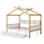 Cadre en bois original avec deux tiroirs et-2021458863