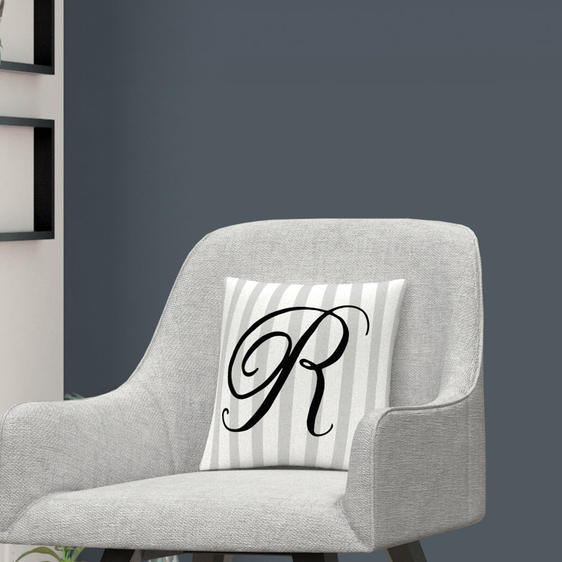 Coussin décoratif à rayures ABC, R