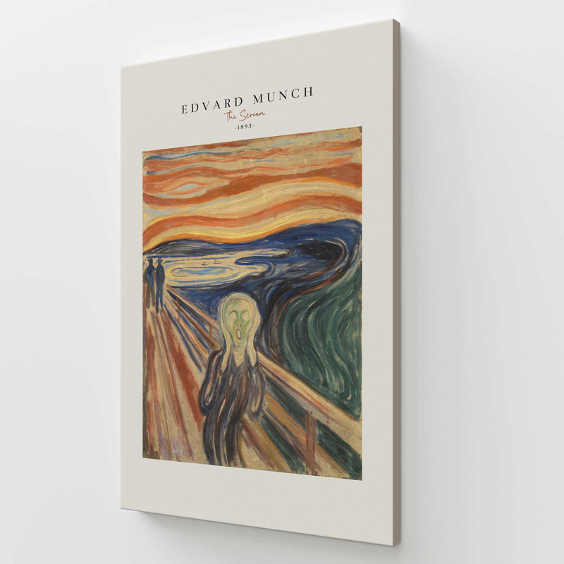 The Scream by Edvard Munch v2, Wrapped Canvas, 72" H x 48" W x 1.25" D