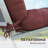 4-Piece Back and Seat Cushion Pillows Replacement and Pillows, Patio Chair Cushions Set with Ties, Wine Red-571722210
