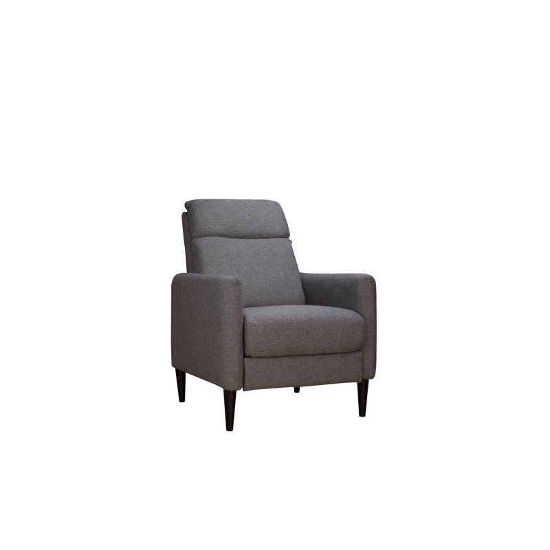 Molson Pushback Recliner Chair, Gunmetal Black