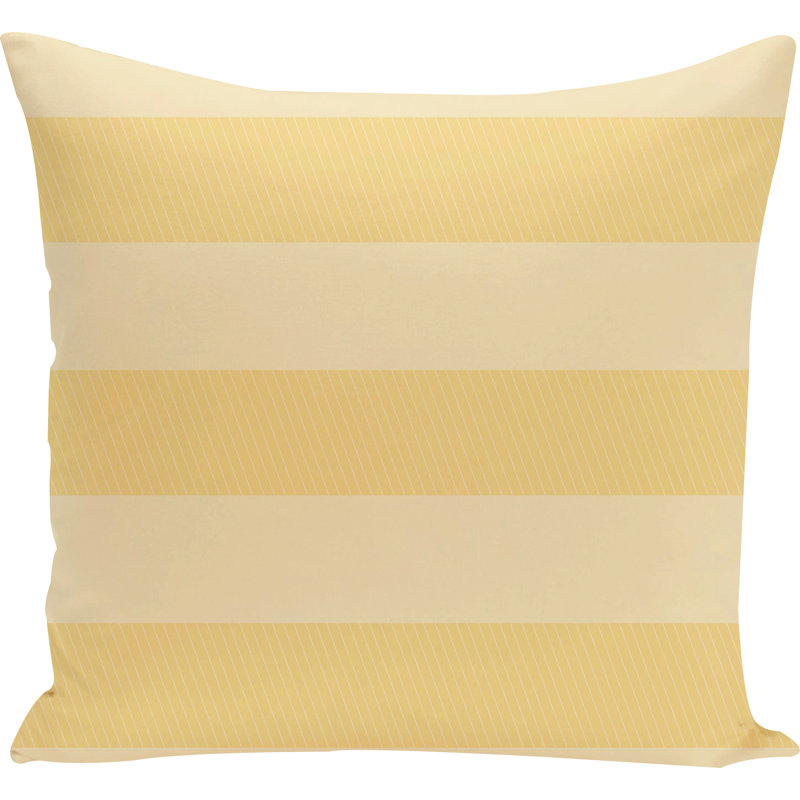 Housse de coussin carrée extérieure/insert, Citron, 16 po x 16 po
