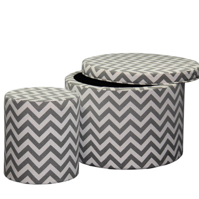 Rangement de 17,16 po de hauteur gris pour l'utilité des sièges. Conception. Rangement de L 19,5 po x l 19,5 po H 15 po. 97% mousse, 3% tissu. Coussin de siège l 23 po x l 23 po x H 2,35 po avec élément. 19,5 po x 19,5 po x 15 po 23 po x 23 po x 2,35 po