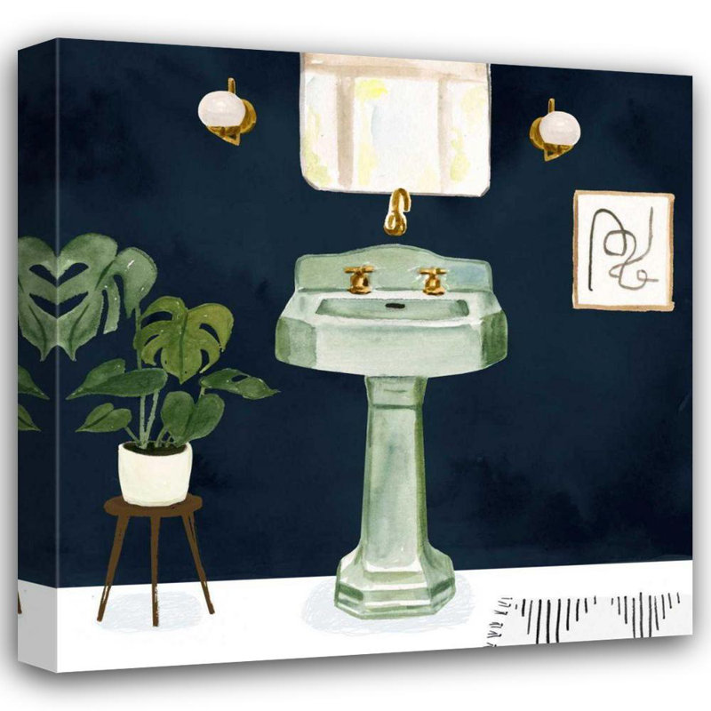Bungalow Bungalow Borges, Victor, reproduction d'art sur toile tendue: Boho Bath S éviers II, H 36 po x l 36 po