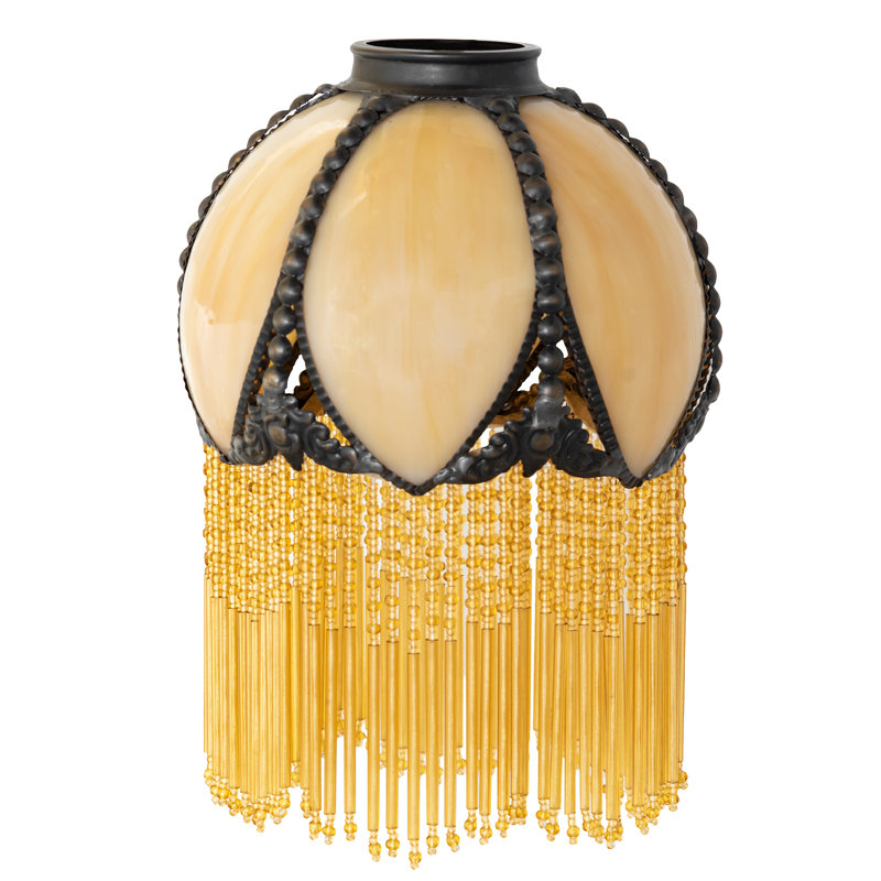 Dome Lamp Shade, 9" H x 6" W x 6" D, Beige