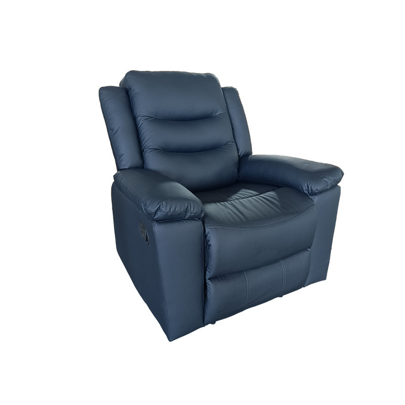 RENATA A/S Leather Recliner Recliners, 1, 103cm H x 96cm W x 63cm D