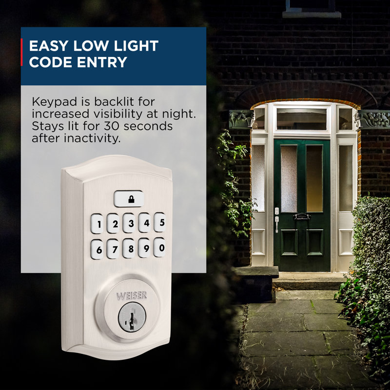 Traditional SmartCode Keypad Electronic Deadbolt, Satin Nickel