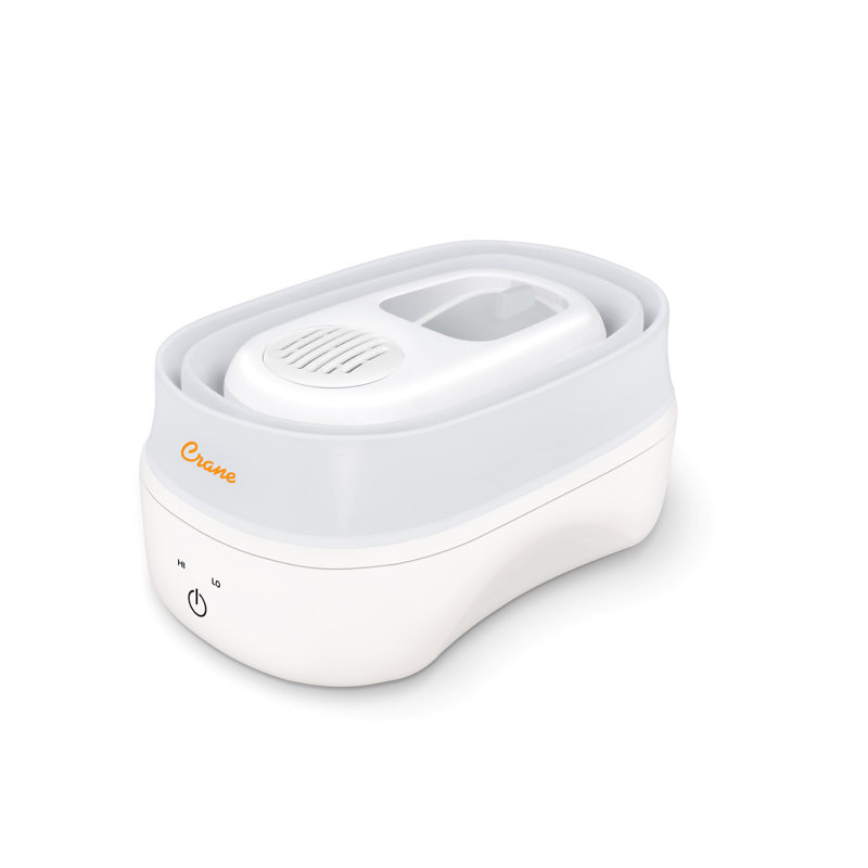 White Collapsible Warm Mist Humidifier for Medium Rooms