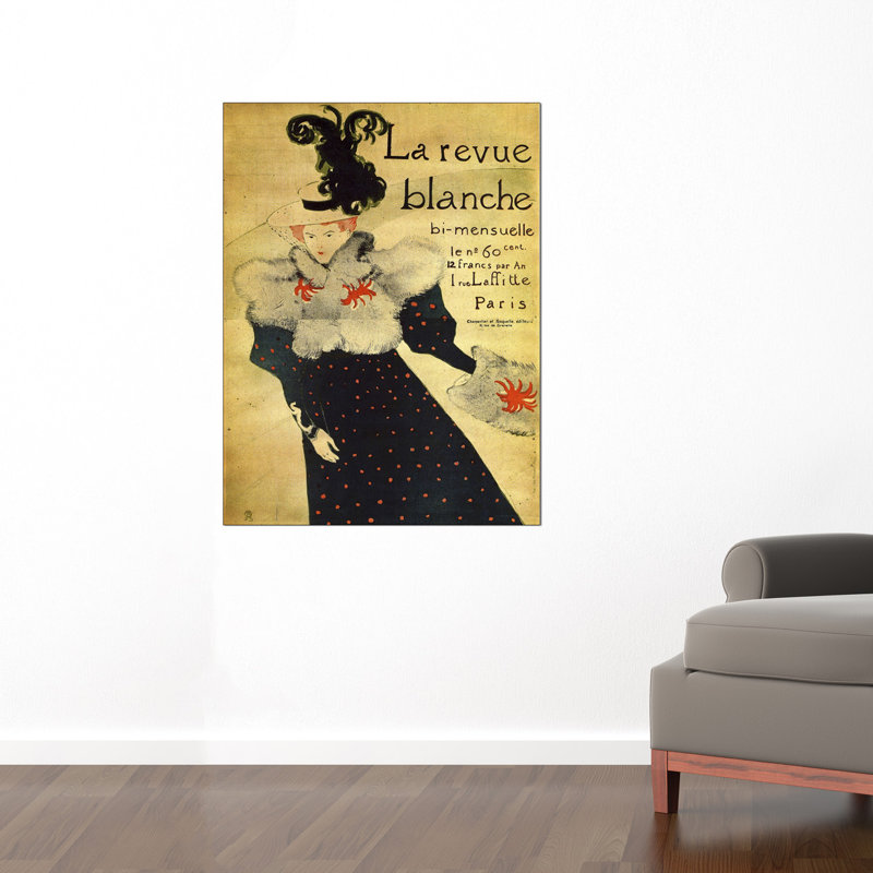 Henri De Toulouse-Lautrec - No Frame Print on Wood, 120cm H x 90cm W x 1.8cm D