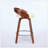 2PCS Swivel Cushion Seat Stools With Wood Back-1850444642