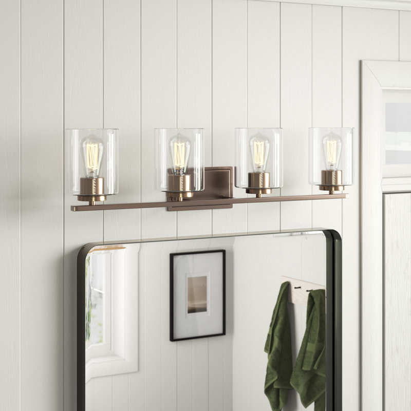 Raelyn 4 - Light Dimmable Vanity Light, Satin Copper Bronze
