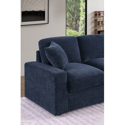 Canapé modulaire avec 2 repose-pieds Tolzmann