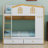 House-Shaped Bunk Bed Featuring Integrated Shelves and Drawer Storage