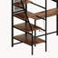 Lit mezzanine simple noir avec cadre et mesures en métal de tailles multiples