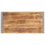 Jose Mango Rectangular Wood Top Dining Table with Steel Base