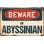 «Akinruntan Beware of Abyssinian Sign»