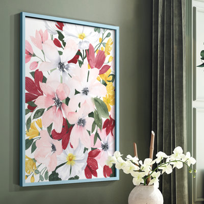 «Spring Bliss I», reproduction encadrée - bois massif